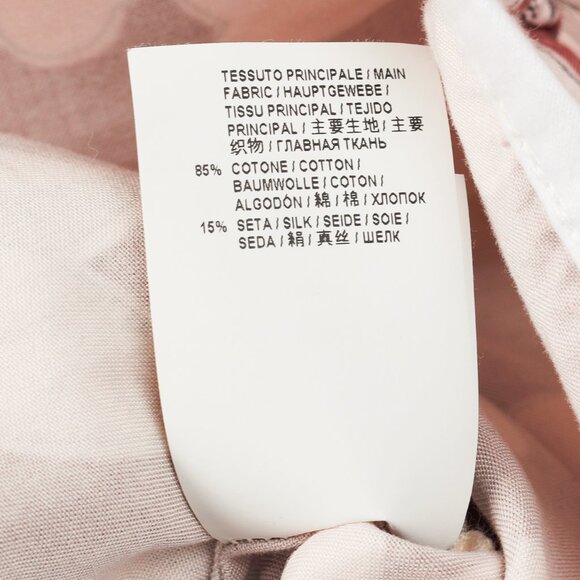 Marni Mauve Cotton & Silk Floral-Print Asymmetrical Top - Picture 10 of 10